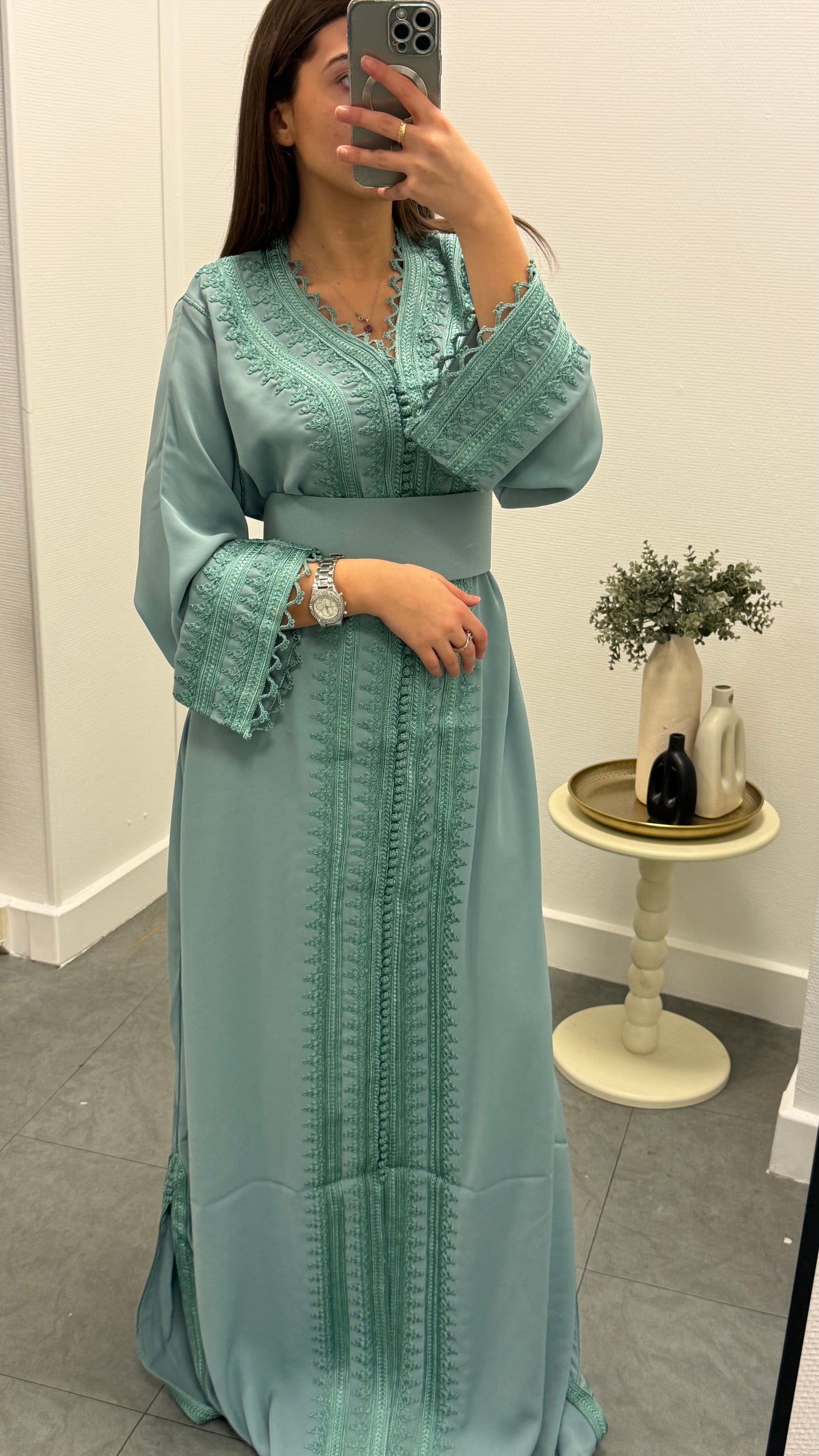 Caftan Samaya Vert Eau