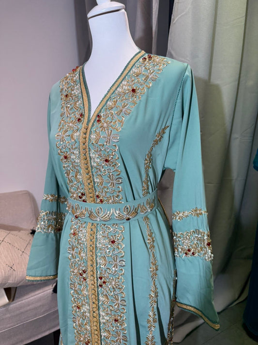 Caftan vert eau