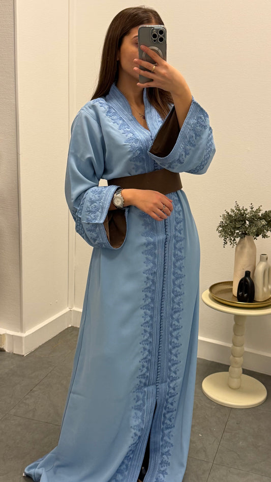 Caftan Lina Bleu Ciel
