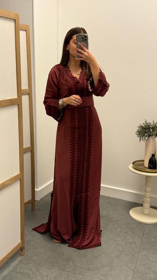 Caftan Samaya Marron Foncé