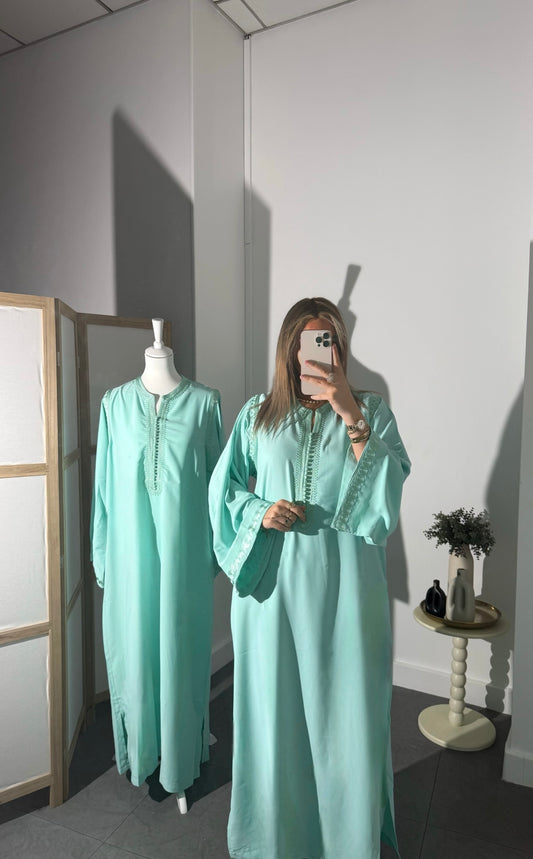 Gandoura Dania Bleu Ciel