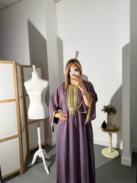 Gandoura Yasmine Mauve