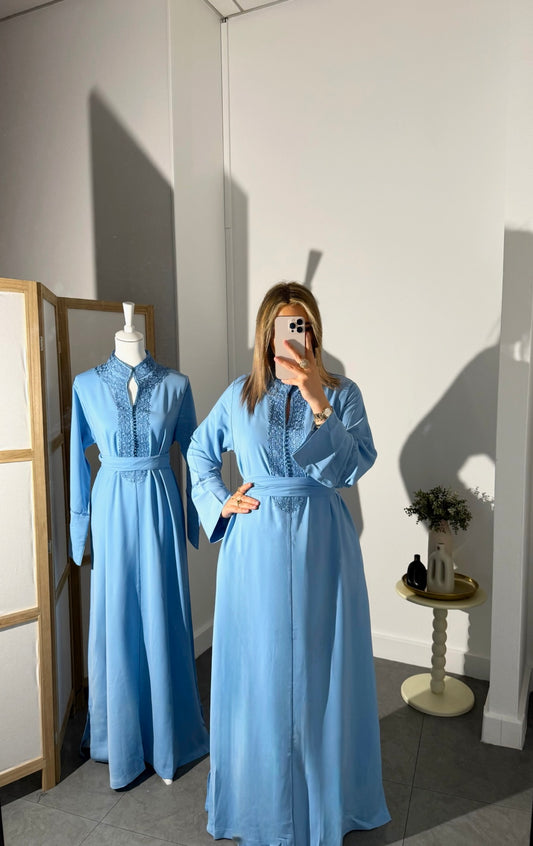 Caftan Amel Bleu Ciel