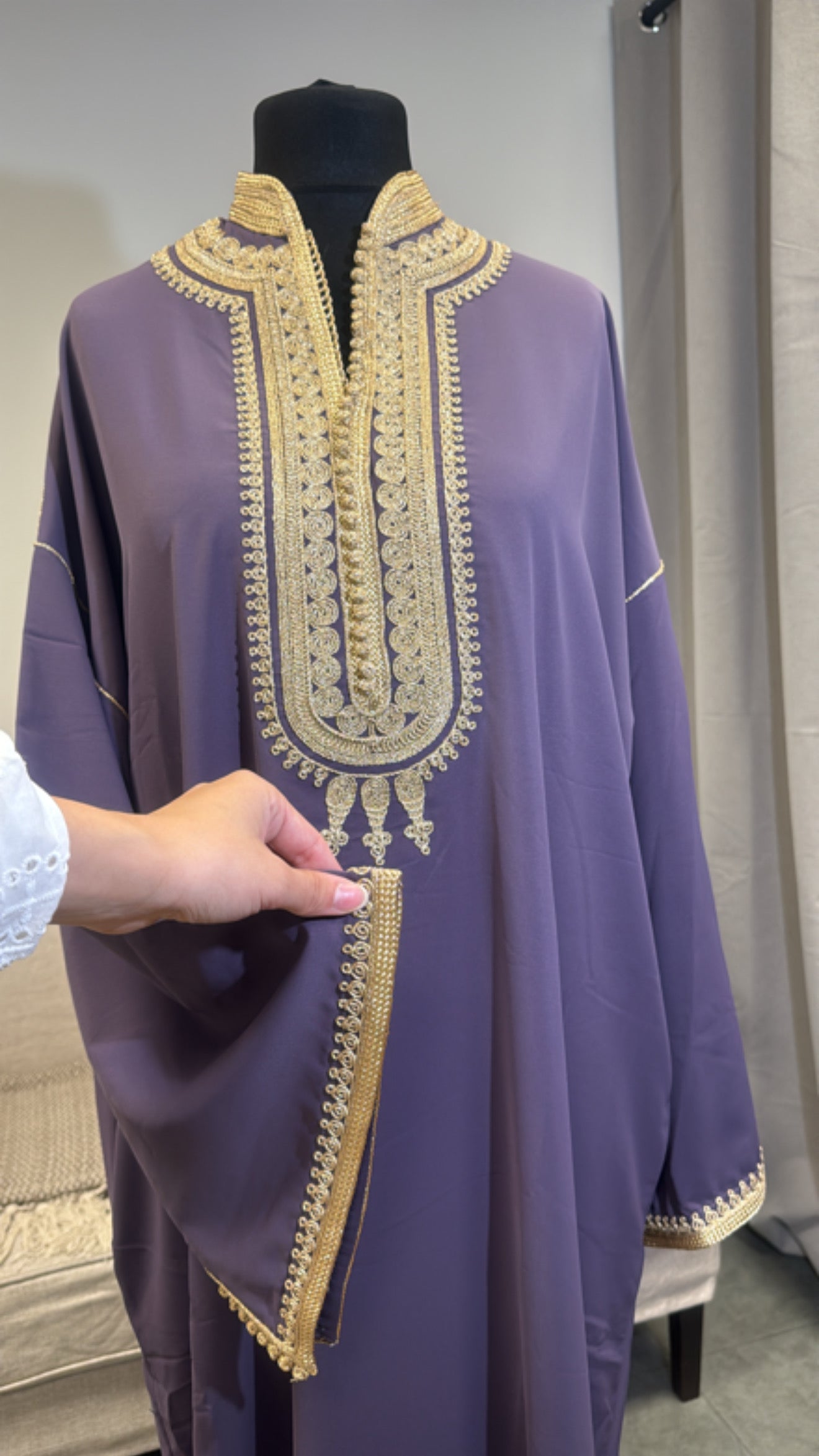 Gandoura Yasmine Mauve